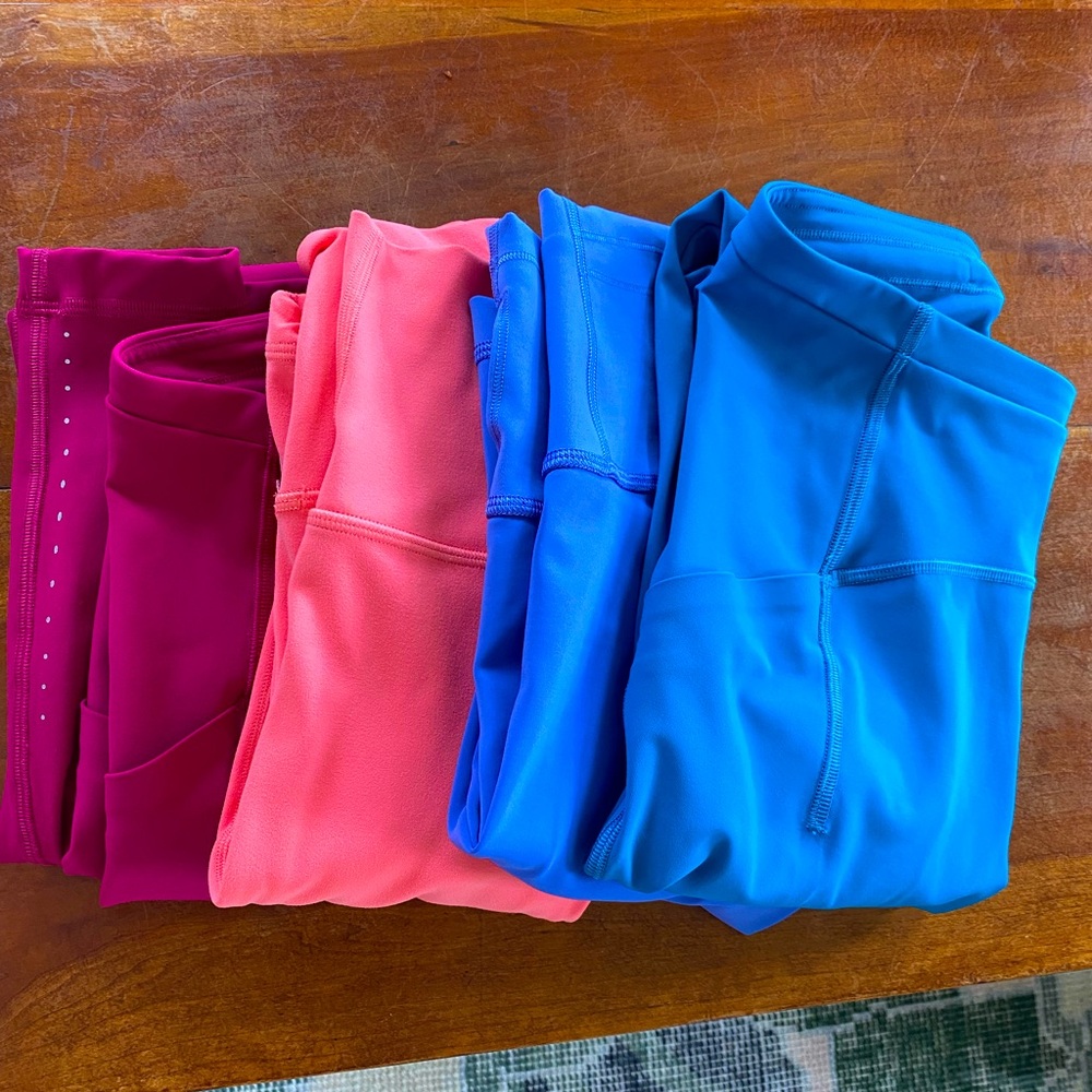 Bundle!: 4 Lululemon Swift Speed high rise leggings size 2, 28in